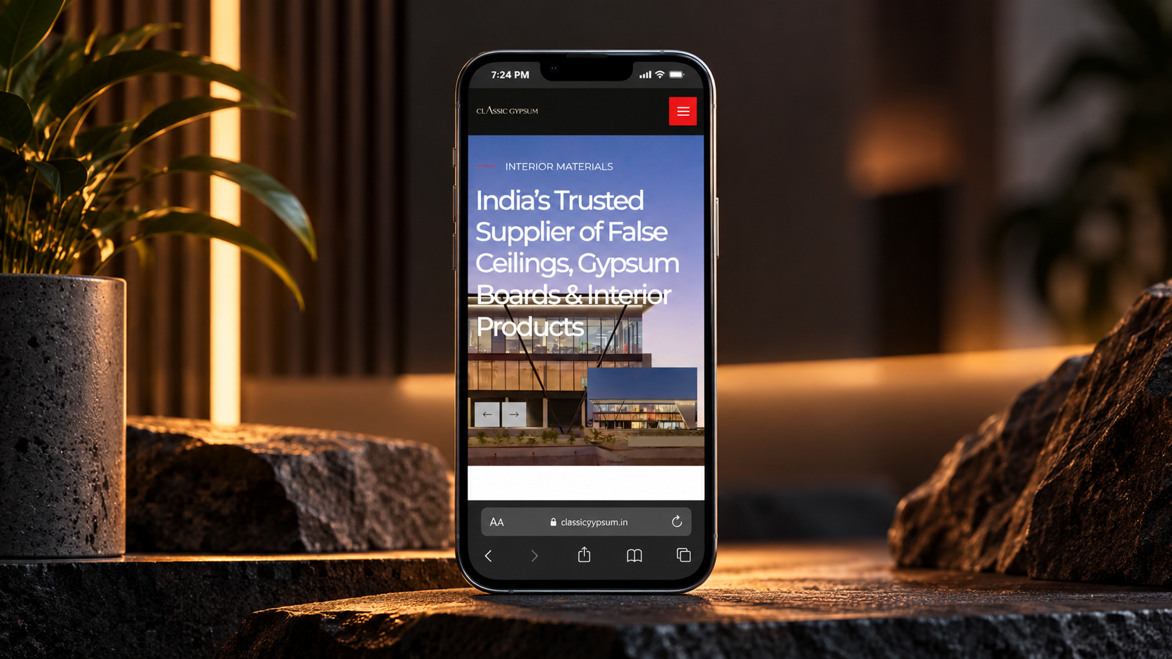 Mobile application on device